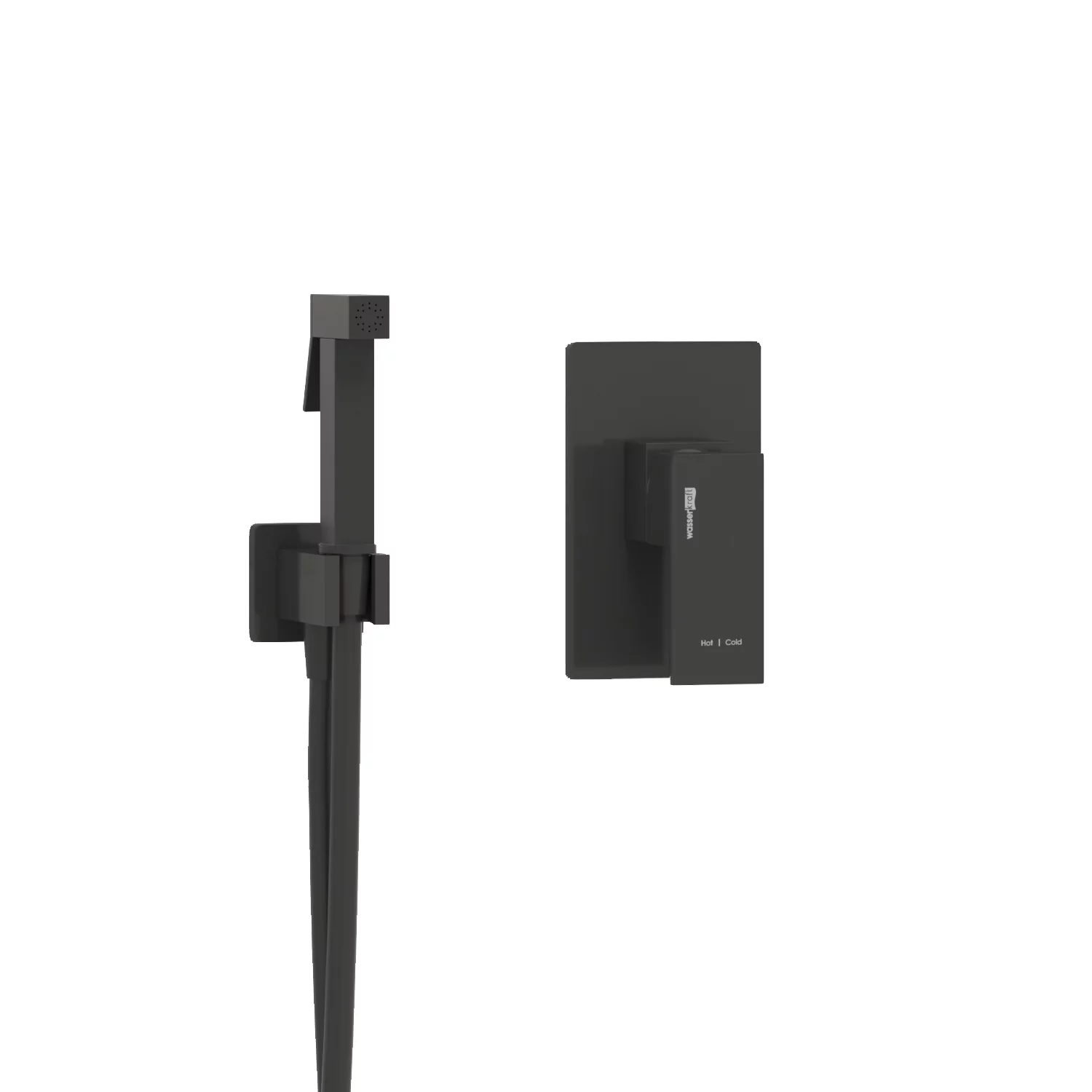 Wasserkraft Abens A02041 Гигиенический душ со смесителем и шлангом 120 см, цвет черный — фото №2