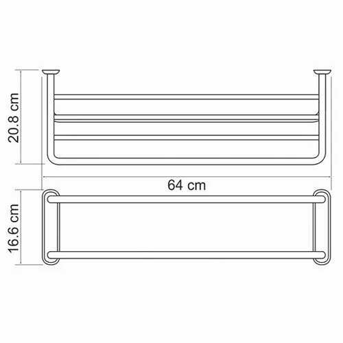 Wasserkraft K-888 Полка для полотенец — фото №2