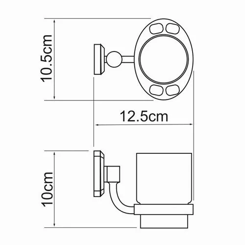 Wasserkraft Oder K-3028 Подстаканник одинарный — фото №2