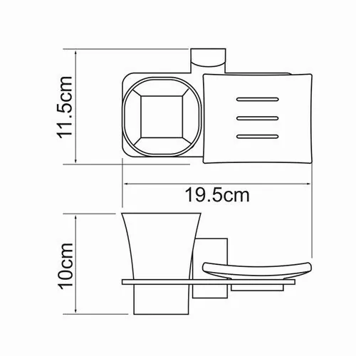 Wasserkraft Leine K-5026 Держатель стакана и мыльницы — фото №2