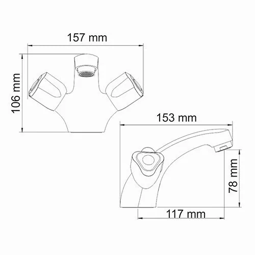 Wasserkraft Amper 2903 Смеситель для раковины, цвет хром — фото №2