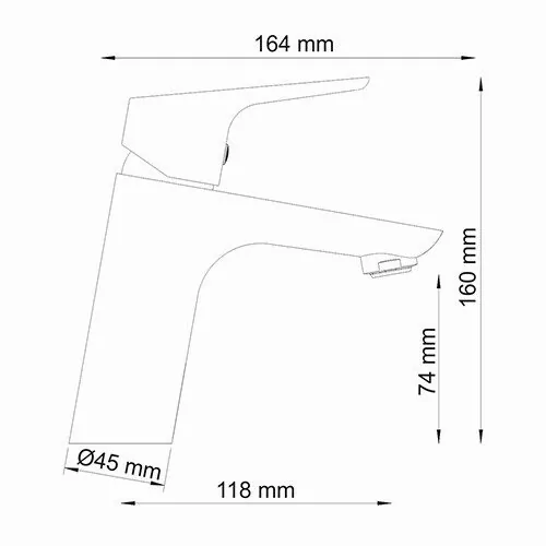 Wasserkraft Lippe 4503 Смеситель для умывальника, цвет хром — фото №2