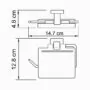 Wasserkraft Lippe K-6525 Держатель туалетной бумаги — фото №2
