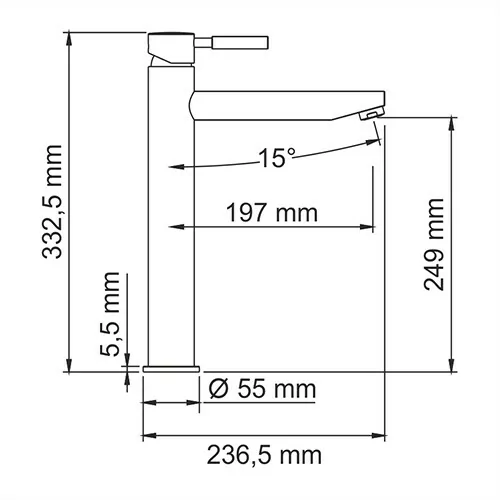 Wasserkraft Main 4103H Смеситель для умывальника, цвет хром — фото №2