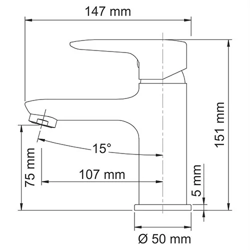 Wasserkraft Vils 5603 Смеситель для умывальника, цвет хром — фото №2