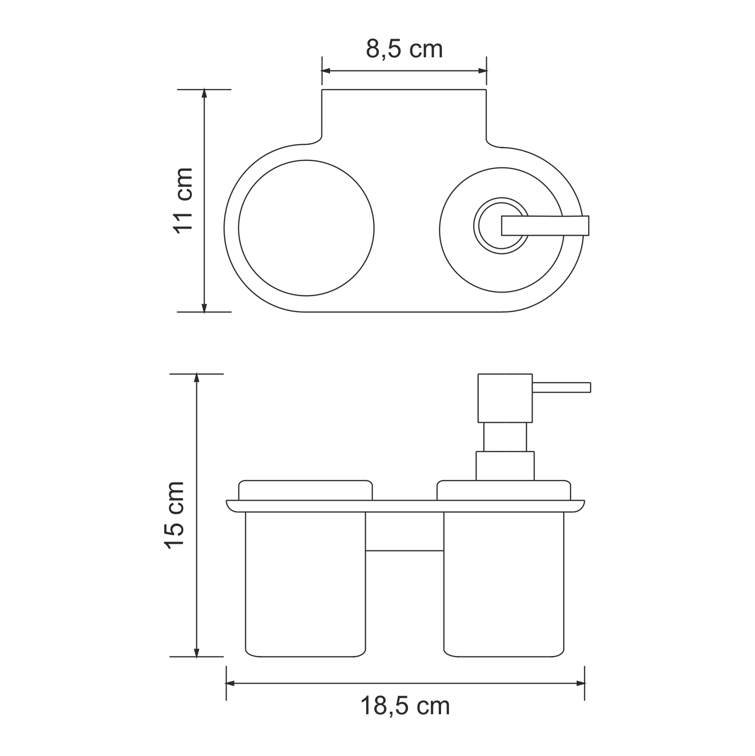 Wasserkraft Kammel K-8389 Держатель стакана и дозатора — фото №2