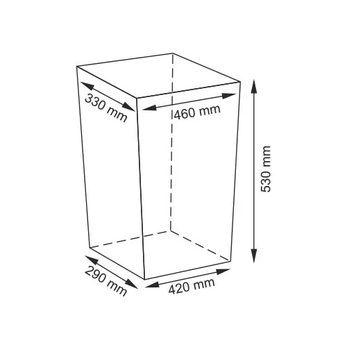 Wasserkraft Ammer WB-370-L Плетеная корзина для белья с крышкой — фото №2