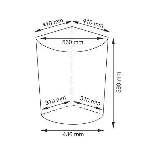 Wasserkraft Salm WB-270-L Плетеная корзина для белья с крышкой — фото №2