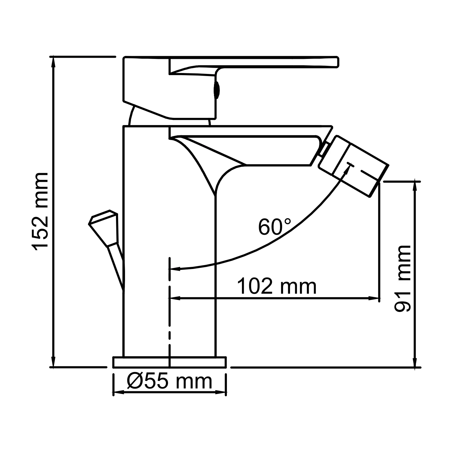 Wasserkraft Mindel 8506 Смеситель для биде, цвет белый — фото №2