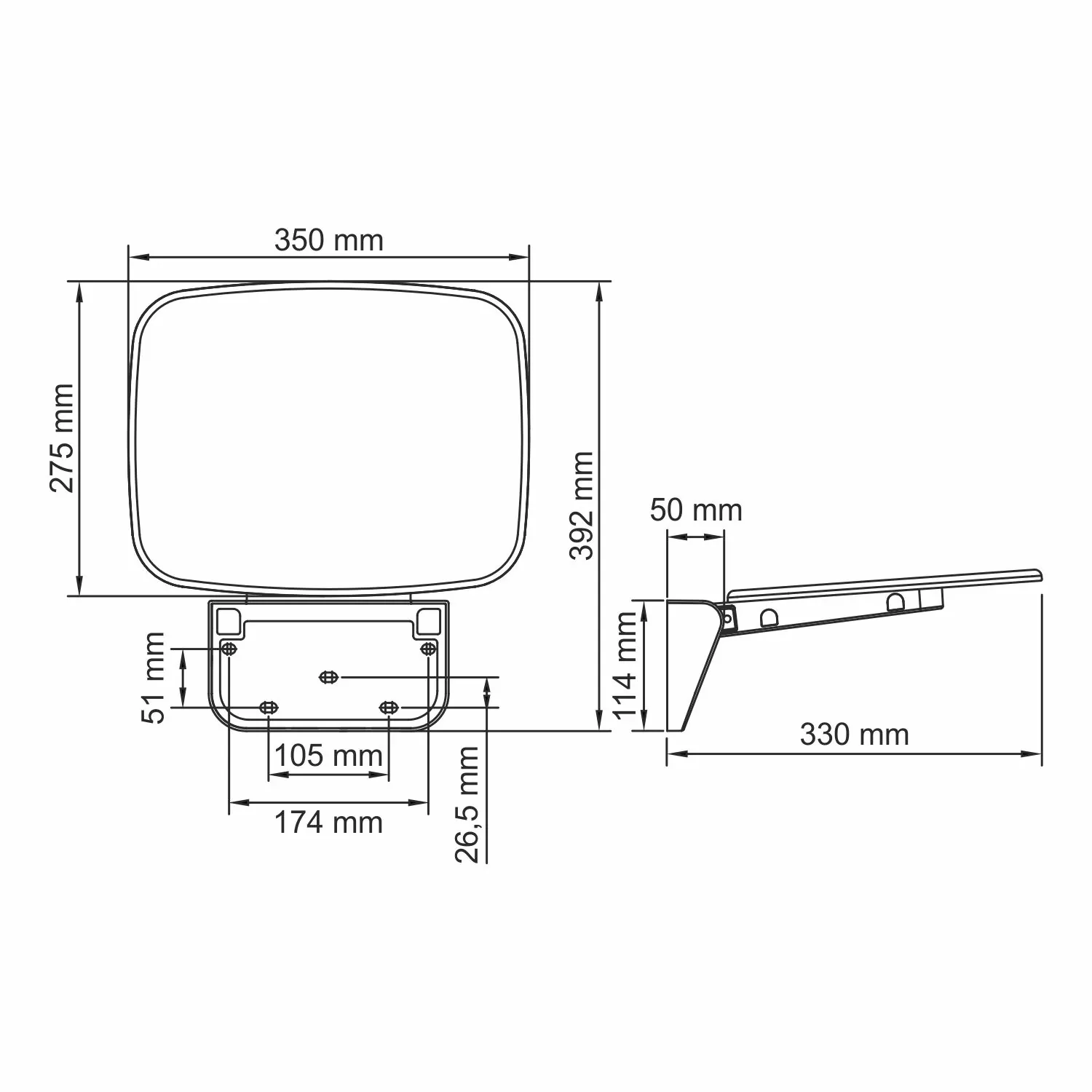 Wasserkraft SS401 Сиденье для душа — фото №1