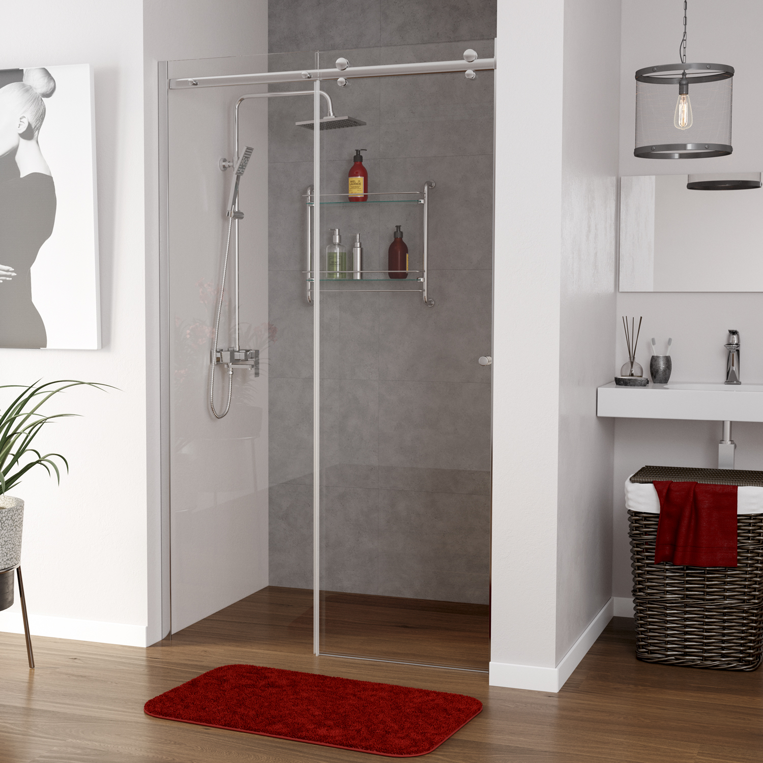 Wasserkraft Vils 56R13 Душевая дверь 110 см - Wasserkraft
