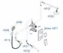 Wasserkraft A175819 Встраиваемая душевая система для ванны с верхней душевой насадкой, лейкой и изливом цвет хром — фото №2