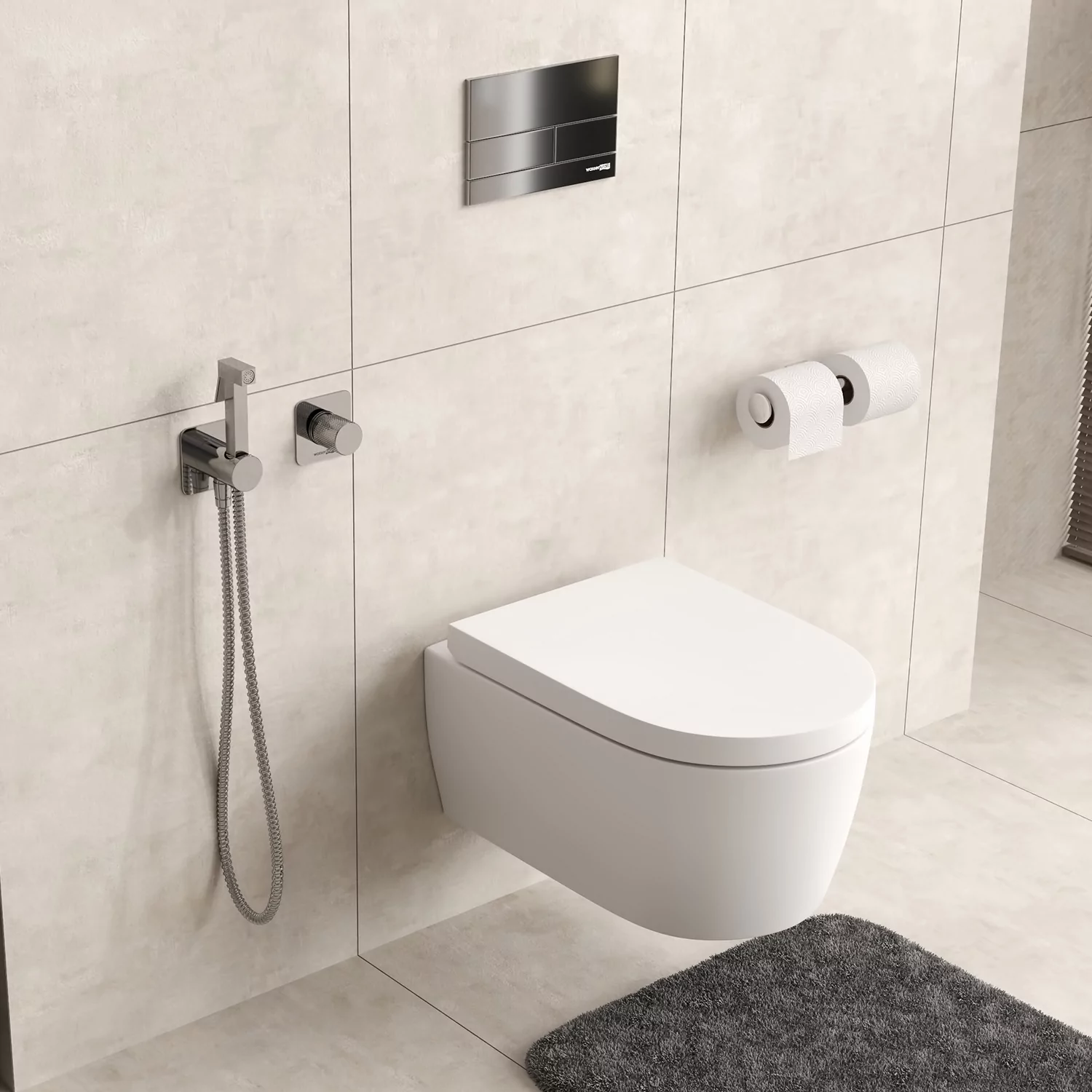 Wasserkraft A4651.271.057.136 Гигиенический душ со смесителем хром — фото №1