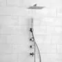 Wasserkraft Встраиваемый комплект для ванны с верхней душевой насадкой, лейкой A8651.313.314.090.118.326.087.103 хром — фото №3
