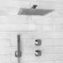 Wasserkraft Встраиваемый комплект для душа с верхней душевой насадкой и лейкой A8651.312.090.118.326.087.103 хром — фото №2