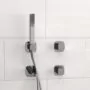 Wasserkraft Встраиваемый комплект для ванны с лейкой и изливом A8651.312.314.326.087.103 хром — фото №1