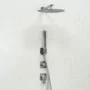 Wasserkraft Встраиваемый комплект для душа с верхней душевой насадкой и лейкой A3151.268.090.116.271.087.103 хром — фото №1