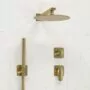 Wasserkraft Встраиваемый комплект для душа с верхней душевой насадкой и лейкой A2151.277.183.208.280.197.281 золото — фото №2