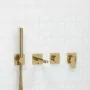 Wasserkraft Встраиваемый комплект для ванны с лейкой и изливом A2151.277.279.280.197.281 глянцевое золото