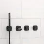 Wasserkraft Встраиваемый комплект для ванны с лейкой и изливом A9151.264.315.327.242.217 Черный матовый